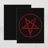 Invitation Pentagram Red Devil (Devant / Derrière)
