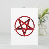 Invitation Pentagramme du Diable Rouge (Debout devant)