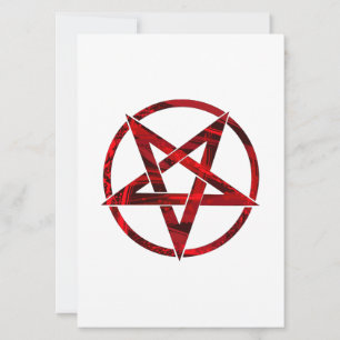 Invitation Pentagramme du Diable Rouge