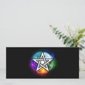 Invitation pentagramme du Wiccan (Debout devant)