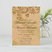 Invitation Peonées et Mariage d'or de récolte (Debout devant)