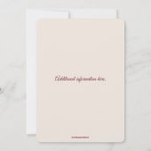 Invitation Peonies d'aquarelle modifiables (Dos)