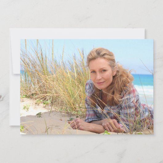 Invitation Peonies d'aquarelle rose chaud Photo 50e anniversa (Dos)