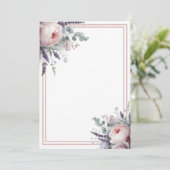 Invitation Peonies et Lavande (Debout devant)