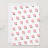 Invitation Peonies Floral Espagnol Première communion (Dos)