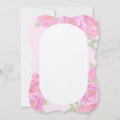 Invitation Peonies romantiques Jardin Rose Meilleure maman (Dos)