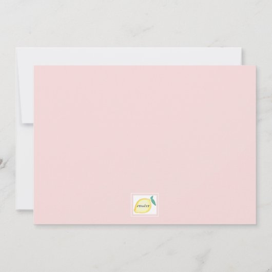 Invitation Peonies roses (Dos)