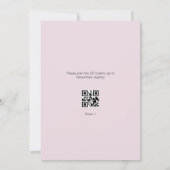 Invitation Peonies roses et Fête des mariées verdoyante (Dos)