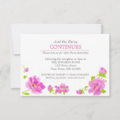 Invitation Peonies roses Floral Green après l'invitation de l (Devant)