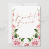 Invitation Peonies roses Rose Gold Bridal Brunch Brunch Douch (Dos)