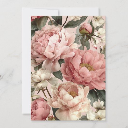 Invitation Peony Blush | Soft Pastels (Devant)