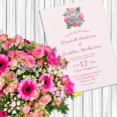 Invitation Peony Bouquet Mariage