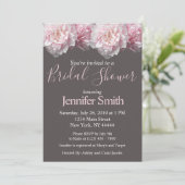 Invitation Peony Bridal Shower (Debout devant)