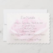 Invitation Peony closeup nuptiale (Dos)