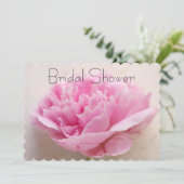 Invitation Peony closeup nuptiale (Debout devant)