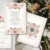 Invitation Peony Elegant Floral Blush rose et ivoire Détails