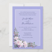Invitation Peony Garden Périwinkle Lavender Mariage (Devant)