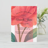 Invitation Peony In Bloom (Debout devant)