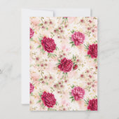 Invitation Peony & Orchid Garden Floral Glam Wedding  (Dos)