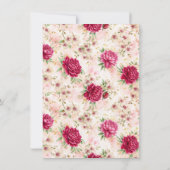 Invitation Peony & Orchid Garden Floral Glam Wedding  (Dos)