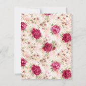 Invitation Peony & Orchid Garden Floral Glam Wedding  (Dos)