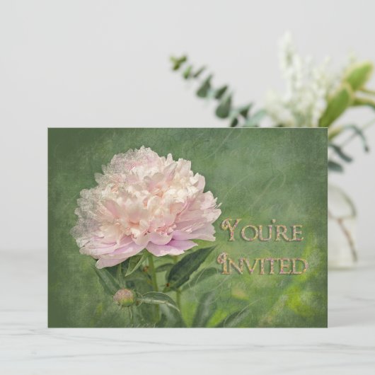 Invitation Peony polyvalente (Debout devant)