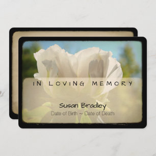 Invitation Peony Vintage Funeral Memorial Service 2 Inv