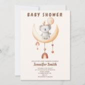 Invitation Pépinière de Boho, mobile, petit baby shower de ko (Devant)