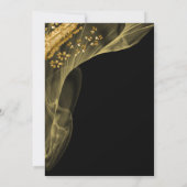 Invitation Pépites d'or riches avec du Champagne dans un seau (Dos)