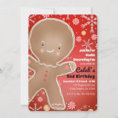 Invitation Péppermenthe pain d'épice homme Fête Anniversaire (Devant)