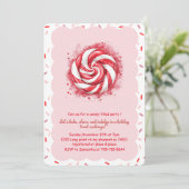 Invitation Peppermint Candy Cookie Exchange (Debout devant)