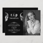 Invitation PER 20s Années Crâne funéraire des Années 30e anni (Devant / Derrière)