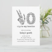 Invitation PER 20s Années Goth Skull Skeleton 30e Anniversair (Debout devant)