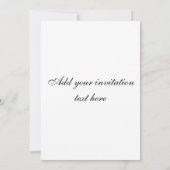 Invitation perce-neige (Dos)