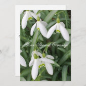 Invitation perce-neige (Devant / Derrière)