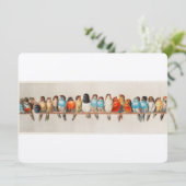 Invitation Perche antique des oiseaux Hector Giacomelli (Debout devant)