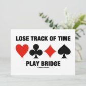 Invitation Perdre Le Pont Du Temps De Jeu (Costumes De Carte) (Debout devant)