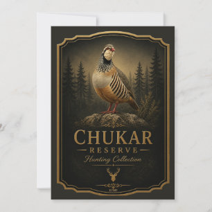 Invitation Perdrix Chukar ,Art