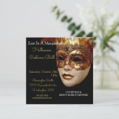 Invitation Perdu Dans Une Masquerade Costume Ball Gala (Debout devant)