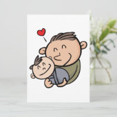 Invitation Père Et Bébé (Debout devant)