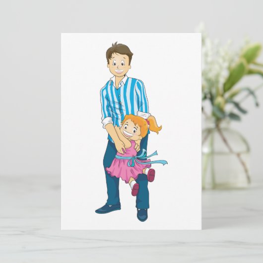 Invitation Père Et Fille (Debout devant)