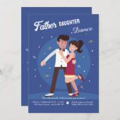 Invitation Père Fille Danse (Devant / Derrière)