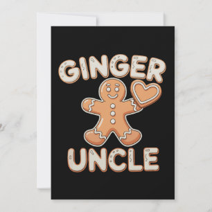 Invitation Père Gingerbread Noël Xmas Famille