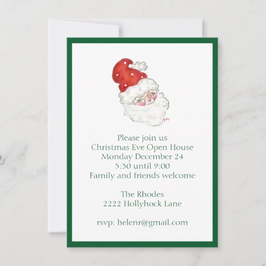 Invitation père Noël (Devant)