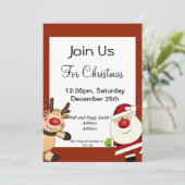 Invitation Père Noël (Debout devant)