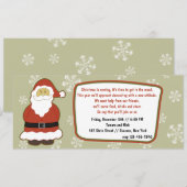 Invitation père Noël (Devant / Derrière)