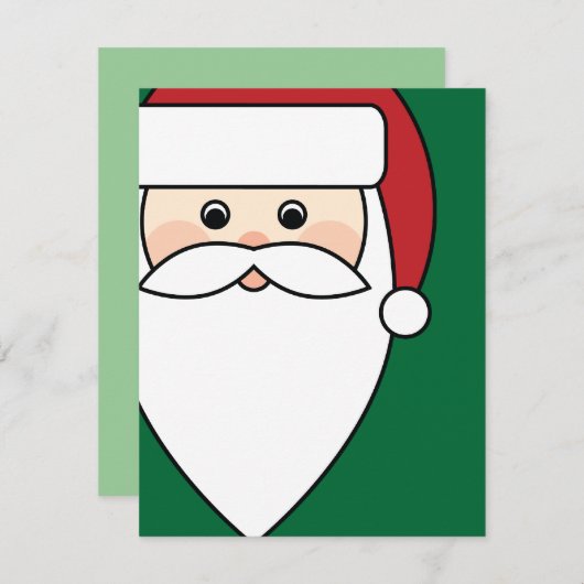 Invitation Père Noël (Devant / Derrière)