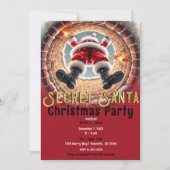Invitation Père Noël à la chute du parti secret Père Noël de (Devant)