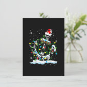 Invitation Père Noël Ancre Cool Feux de Noël Voile de navigat (Debout devant)