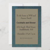 Invitation Père Noël Antique Sleigh Reindeer (Dos)